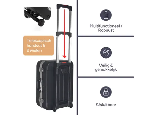 Gereedschapskoffer IN ABS 461x335x190mm 29.3 Liter