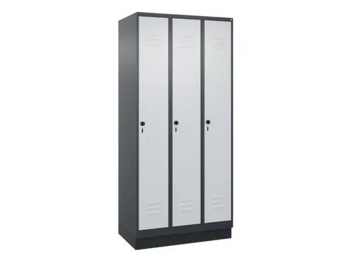 locker voor scheiding van kleding,HxBxD 1950x900x500mm,3vak