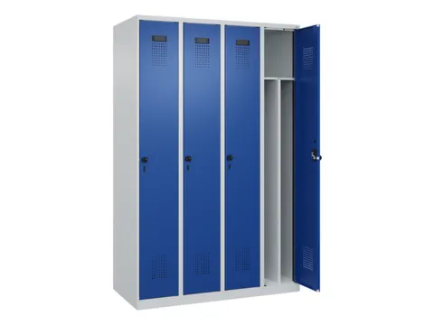 locker voor scheiding van kleding,HxBxD 1850x1200x500mm,4vak