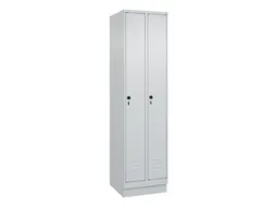 locker,HxBxD 1950x500x500mm,2vak,vak B 250mm,draaigrendel,sokkel