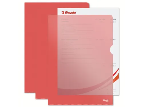 L-map Esselte Standaard A4 Pp Rood 0.11mm