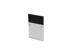 baliepaneel,v. bureau,aanbouw rechts,B 800mm,Bl-wit,BN8033-zwart