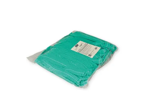 Haarnet Hynex clip non-woven groen pp 100 stuks