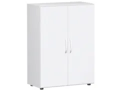 kantoorkast,HxBxD 1104x800x420mm,2xhouten vloer,3ordnerhoogte,romp wit