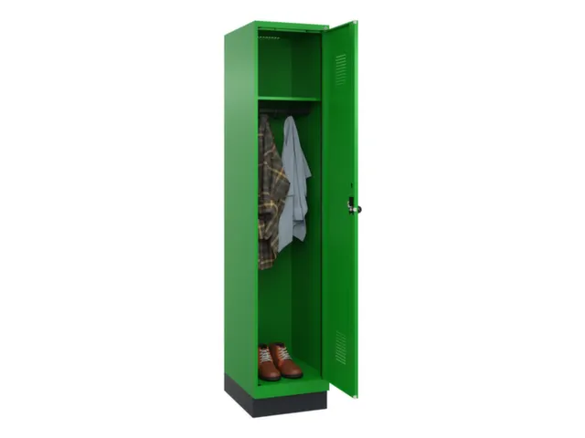 locker,HxBxD 1950x400x500mm,1vak,vak B 400mm,draaigrendel,sokkel
