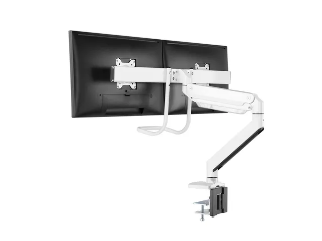 Newstar Monitorarm 2 Schermen Wit Met Hendel D775dxwhite