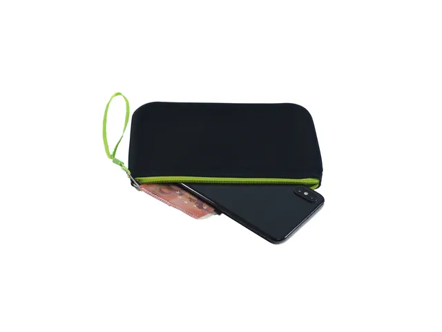etui A6 Phat-Bag antraciet van siliconen met ritssluiting