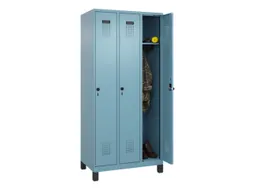 locker,HxBxD 1950x900x500mm,3vak,vak B 300mm,draaigrendel,voeten