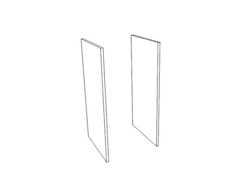 afsluiting,v. scheidingswand,2ordnerhoogte,HxD 880x450mm,olm