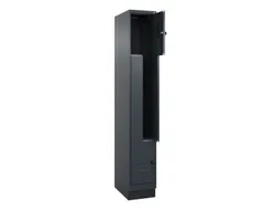 Z-garderobekast,HxBxD 1950x300x500mm,vak B 150/300mm,draaigrendel