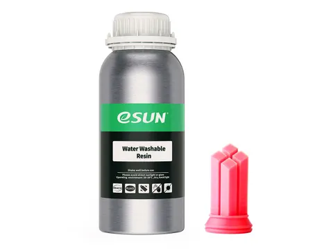 eSUN Water Washable Resin 3D-printerhars Rood 0.5kg 405nm