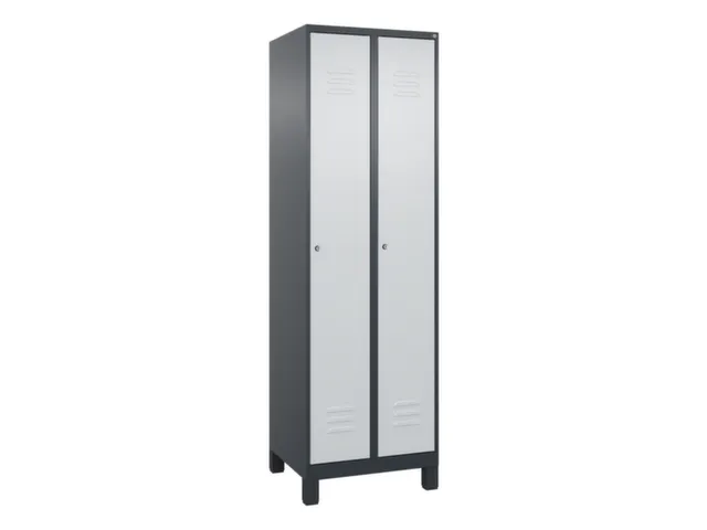 locker,HxBxD 1950x600x500mm,2vak,vak B 300mm,cil.-slot,voeten