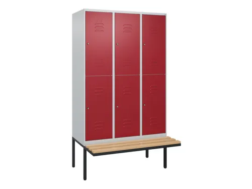 Dubbeldekse dekenkist,HxBxD 2120x1200x815mm,3x2vak.,vak B 400mm