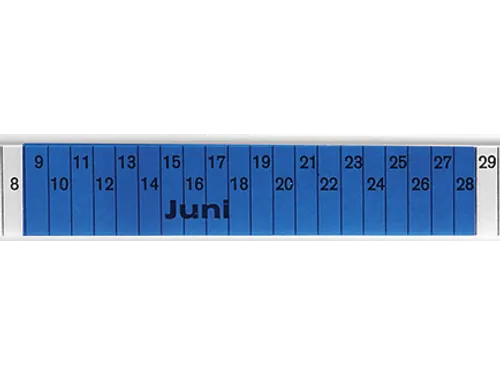 insteekbord,HxB 27x76mm,kunststof,blauw-transparant
