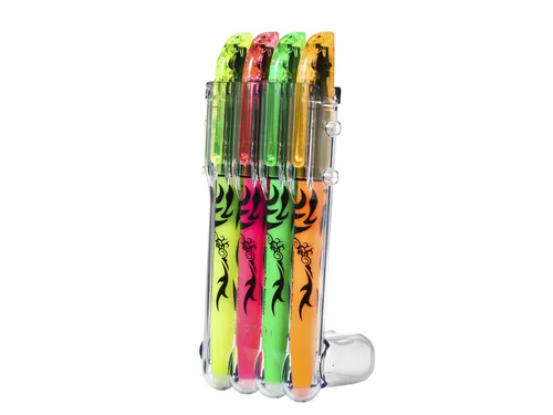 Markeerstift Pilot Frixion Light 4.0mm Set2Go 4 stuks Neon kleuren