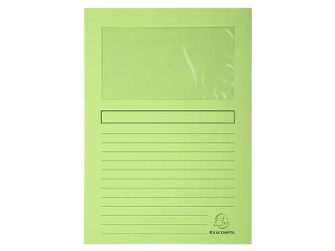 100 venstermappen SUPER 160g/m2 22x31cm Lichtgroen