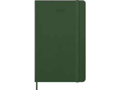 Agenda 2027 Moleskine 12M Weekly 7dag/1pagina large hc myrtle green