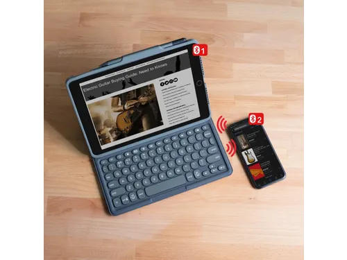 ZAGG Pro Keys, Draadloos, Bluetooth, QWERTY, Grijs