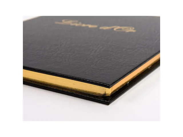 Livre d'or Balacron avec titre 100 pages blanches - 27x22 cm vertical