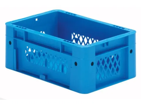 Euronorm Stapelkrat Blauw 120x300x200mm 4.1l Wanden Opengewerkt