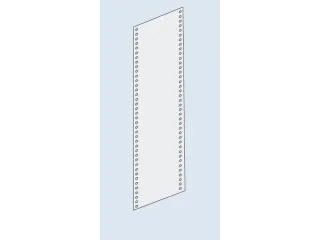 zijwand,v. inhaakstelling,HxD 2000x600mm,staal,RAL7035 - 2