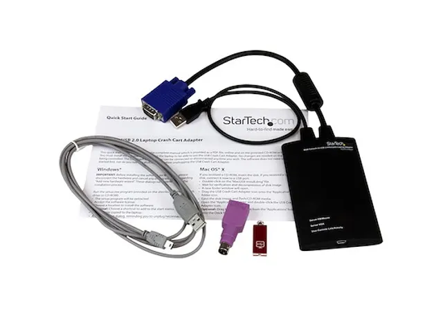 KVM-Console via USB 2.0 Draagbare Laptop Adapter