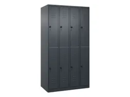 dubbeldekse locker,HxBxD 1850x1000x500mm,4x2vak.,vak B 250mm