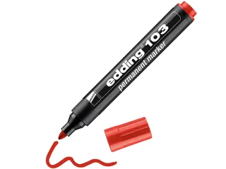 Viltstift edding 103 rond medium rood - 4