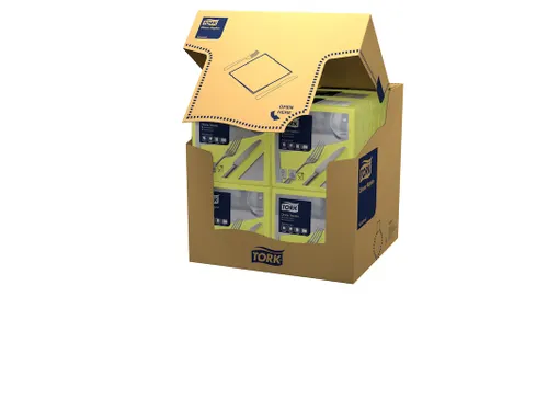 Dinnerservet Advanced 2-laags limoen 39x39cm ¼-vouw 12x150st 1800st