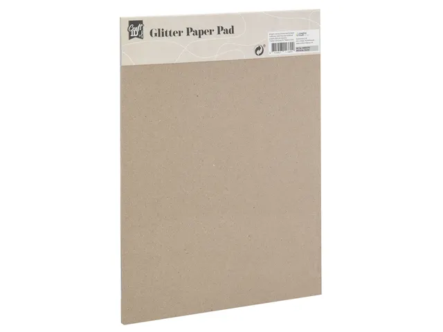 Hobbykarton CarftID glitter 24x34cm 180gr 10 vel 10 kleuren