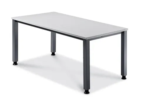 In hoogte verstelbaar bureau,HxBxD 680-760x1600x800mm,blad lichtgrijs