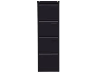 hangmappenkast,HxBxD 1321x413x622mm,4hangmappenframes,1baan,romp zwart - 4