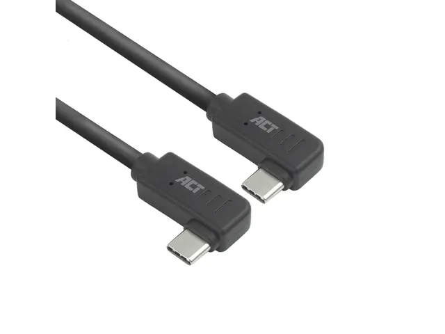 Kabel ACT USB-C hoek links/rechts 10Gbps 2m