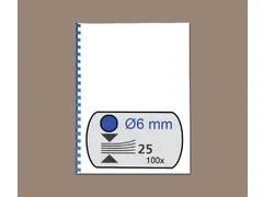 Bindrug Gbc 6mm 21-Rings A4 Blauw 100 Stuks