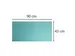 Onderlegger PU 43x90 cm tropisch/cyaan