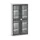 vitrinekast 2000x1050x350mm 4xStalen bodem romp RAL7035 front RAL7016