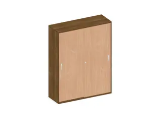 Schuifdeurkast 1540x1200x430mm Romp Noten Decor Front Beuken - 1
