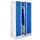 locker,HxBxD 1850x900x500mm,3vak,vak B 300mm,RAL7035,front RAL6011