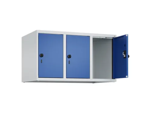 opzetkast,v. locker,3vak.,vak B 300mm,HxBxD 500x900x500mm,draaigrendel