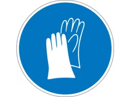gebodsbord,handschoenen dragen,sticker,folie,Ø 315mm