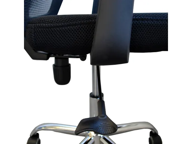 Bureaustoel Basic Classic Zwart Stof Netrug