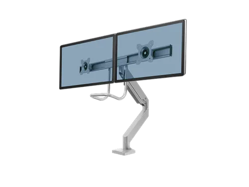 Monitorarm Fellowes Eppa voor 2 Schermen Crossbar Zilver