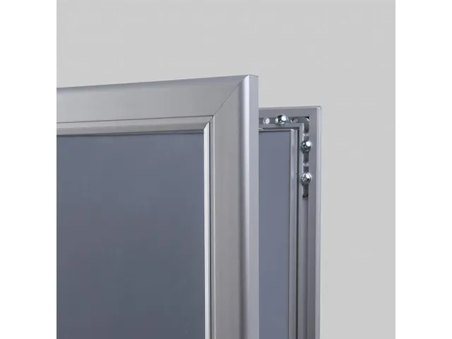 Vitrine porte-affiches Economy verrouillable 70x100cm argent