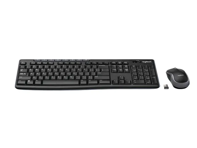 Logitech Wireless Combo MK270 AZERTY FR Toetsenbord met muis Zwart