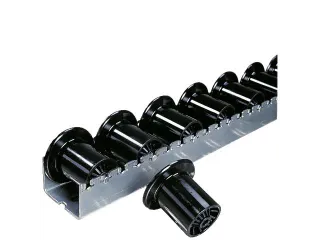 Rollenrails Spoorkransrollen V.kunststof Afstand 72Mm L 2400Mm - 1