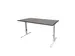 Bureau Linesto Plus Hoogte instelbaar 140x80cm Logan eik T-poot Wit