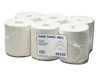 Blanco Centerfeed Poetspapier 1-laags wit scheurhuls 350m 20cm 6rol - 1