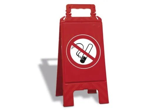 Verbodsbord,Verboden Te Roken,Vloeropsteller,Kunststof,Rood