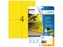 HERMA 8032 Weervaste Folie-etiketten A4 105x148mm Geel 100 stuks