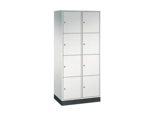 grootvolume-lockersysteem,RAL 7035,HxBxD 1950x820x500mm,2x4vakken